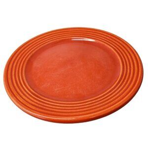 Bauer Los Angeles 3Dot Ringware 6" Ceramic Bread Butter Plate Orange Mid Century